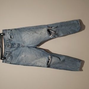 Levis wedgie fit selvedge hem jeans